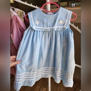 Nautical vintage sailor dress 3t